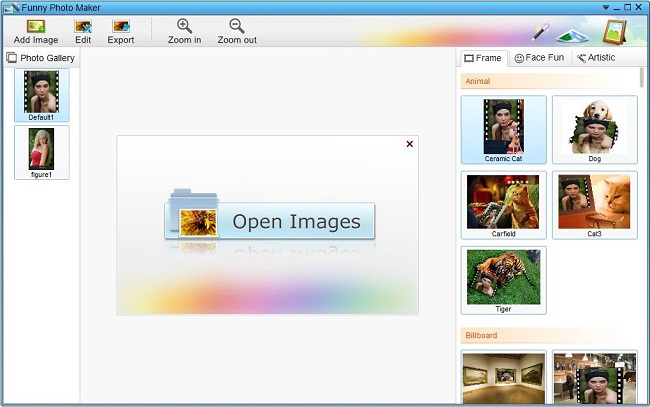Import pictures to Funny Photo Maker