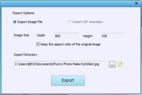 how to export photo