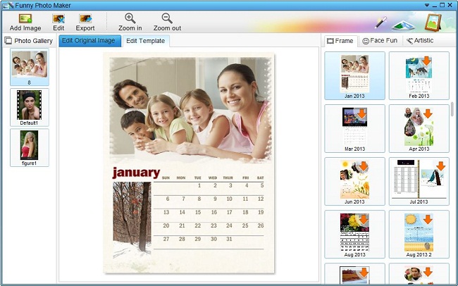 Download the funny calendar templates.