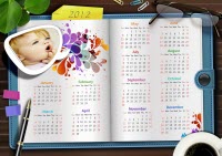 2012 calendar photo frame